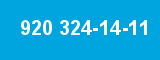 920 324-14-11 920 324-14-11